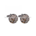 Cufflinks del reloj de cobre de la vendimia, joyería antigua de las mancuernas